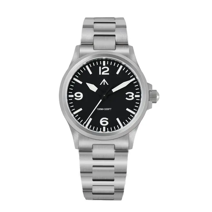 Militado ML18 36mm hommes montre VH31 mouvement à Quartz montres saphir lumineux Double dôme cristal étanche montre-bracelet Vintage