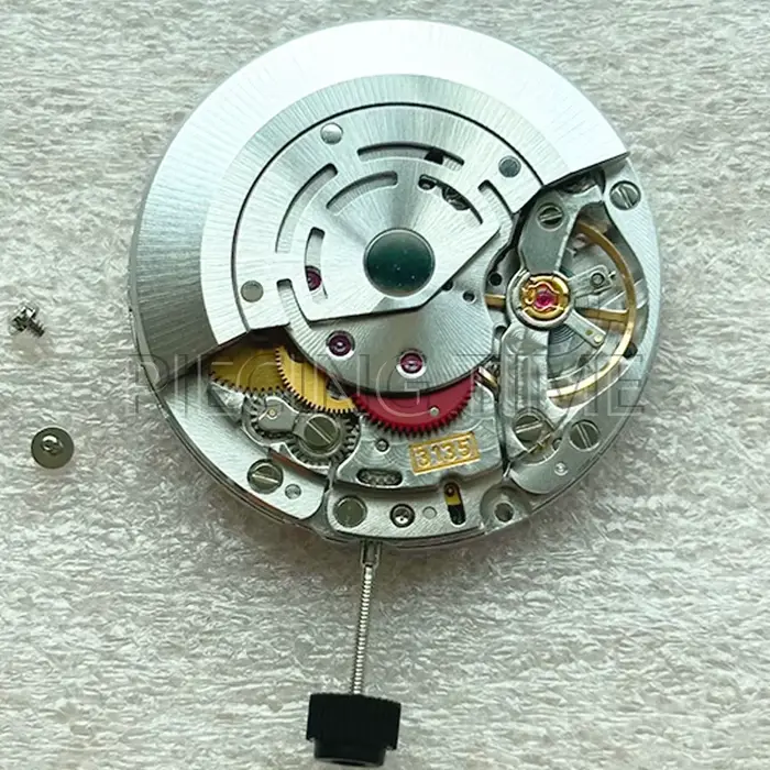 Dandong VS - 3135 : Le mouvement mécanique automatique de haute précision avec ressort bleu 3H Date blanche Mod Mechanisme de remplacement