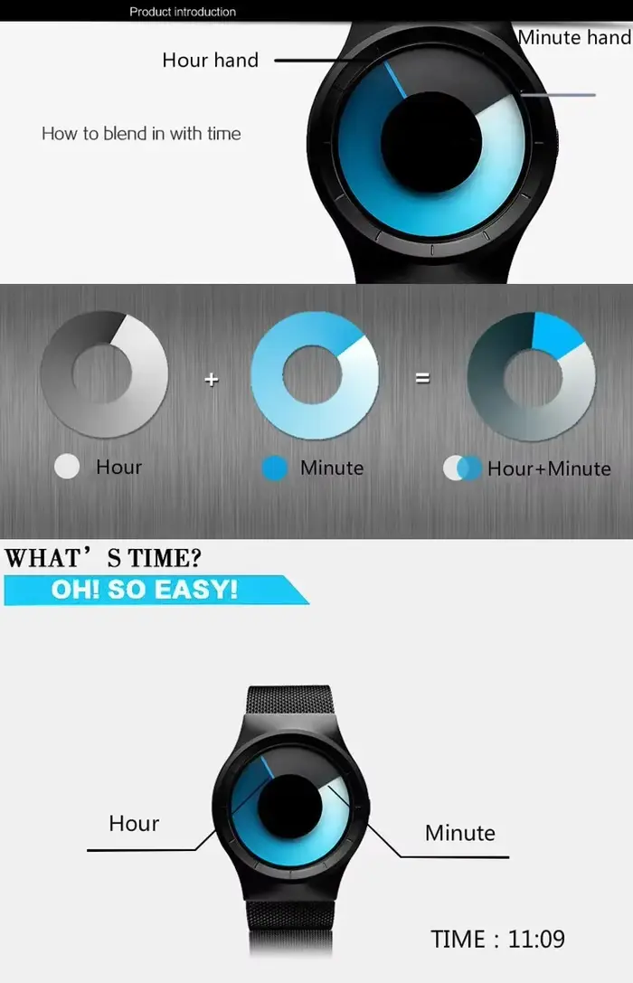 Cadeau créatif montres à Quartz hommes haut à la mode marque décontracté en acier inoxydable maille bande unisexe montre horloge mâle femme Gentleman