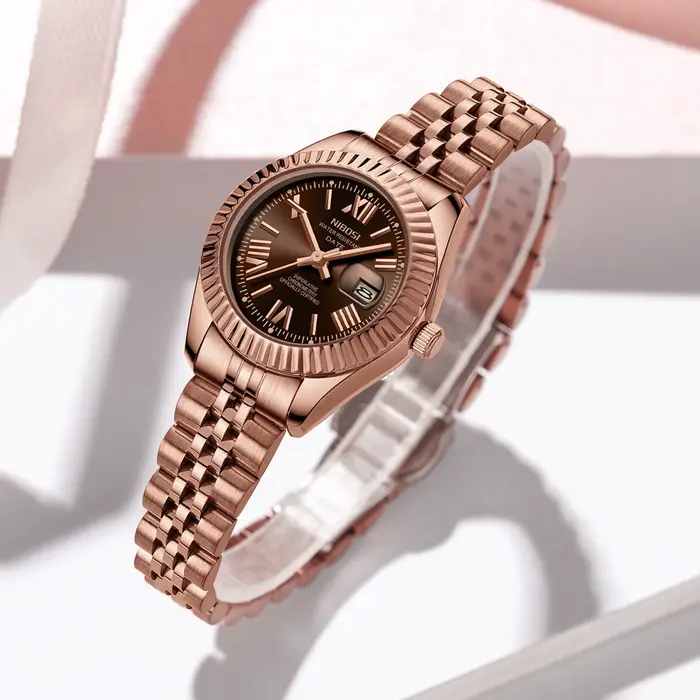 NIBOSI montre pour femme analogique Quartz étanche dames montres avec Date délicate or mode luxe