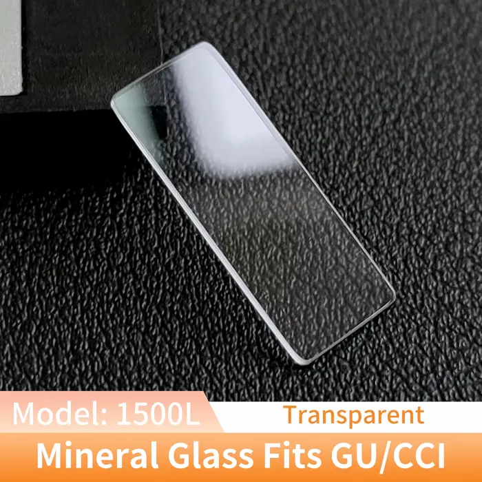 Verre minéral carré de haute qualité pour montre GU/CCI modèle 1500L remplacement accessoire transparent pour homme et femme occassions formelles