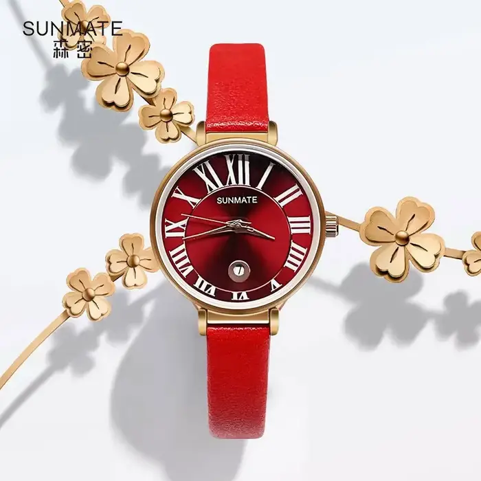 SUNMATE Montre pour femme étanche luxueuse et élégante