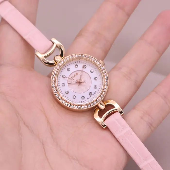 Montre à Quartz japonaise en cuir véritable pour femmes