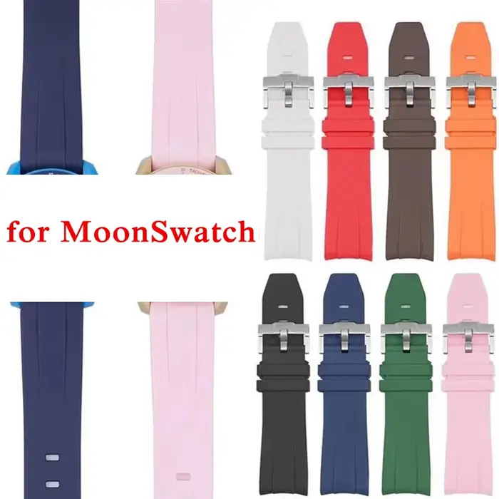 Bracelet de montre pour Omega X Swatch Joint MoonSwatch Speedmaster extrémité incurvée