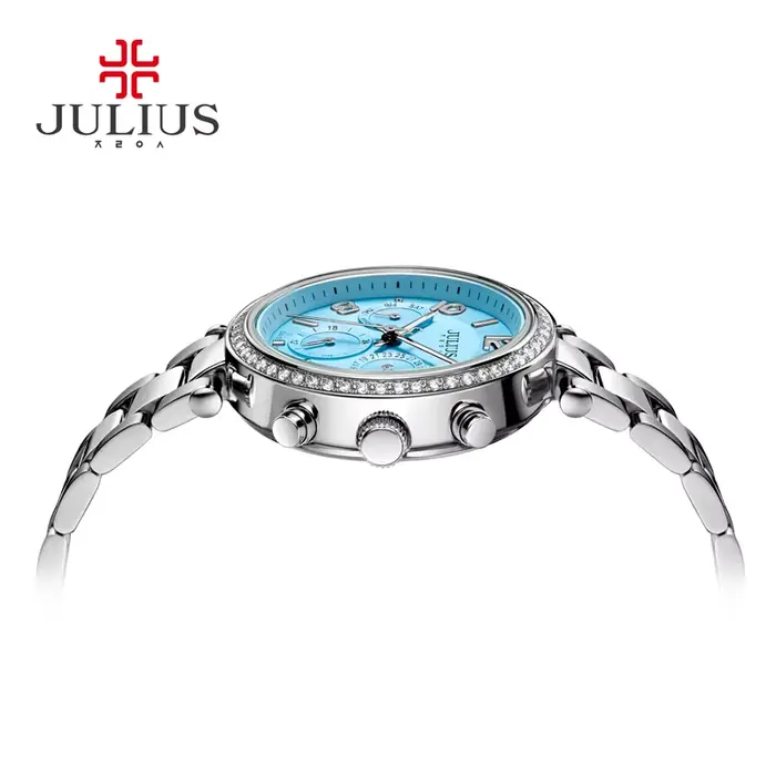 Montre multifonction quartz pour femmes élégante résistante à l'eau avec affichage date et jour pour occasions sportives et professionnelles