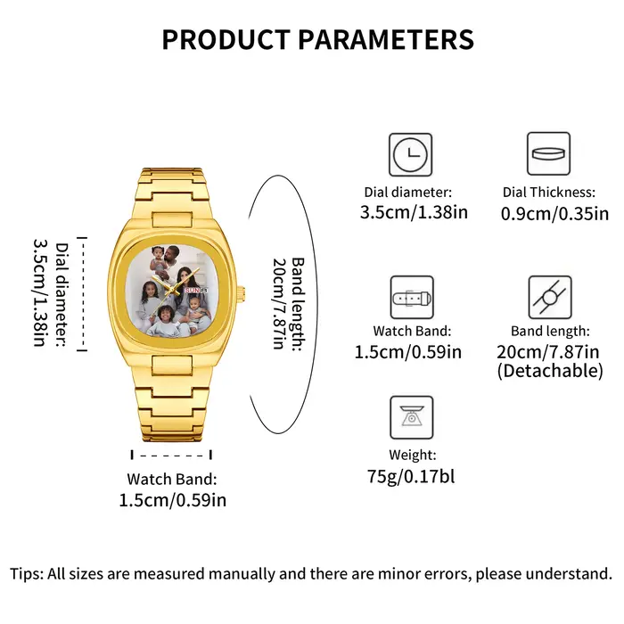 Montre Personnalisable à Quartz Professionnelle et Décontractée Pour Homme Occasions Spéciales