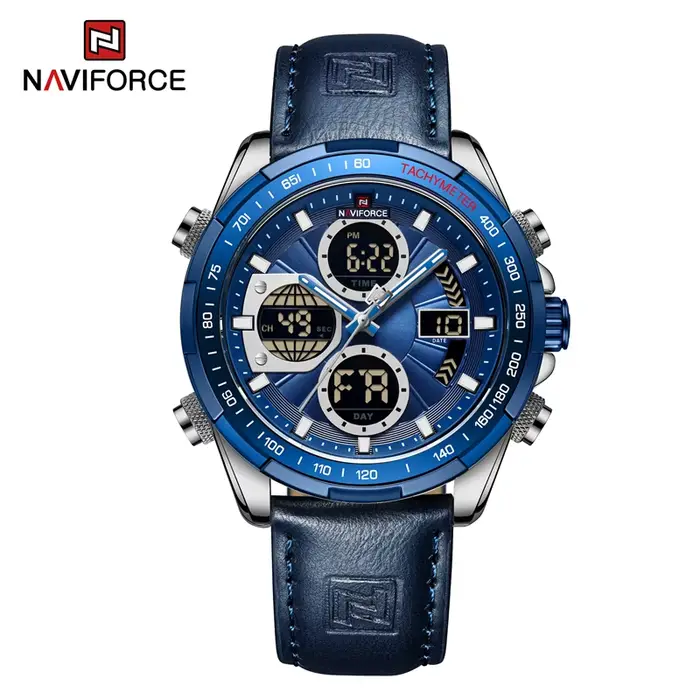 Nouveau NAVIFORCE montres pour hommes en cuir hommes militaire Sport montre étanche Quartz montre-br