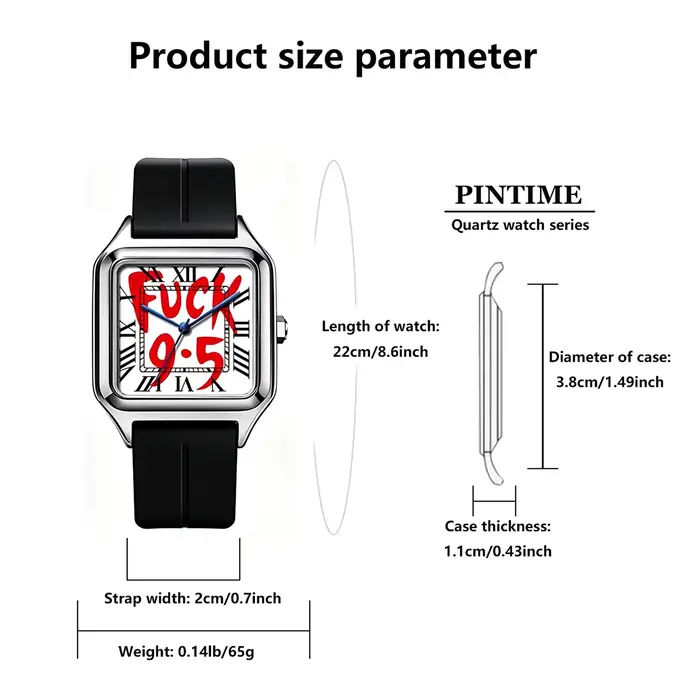 1 montre carrée de luxe pour femme