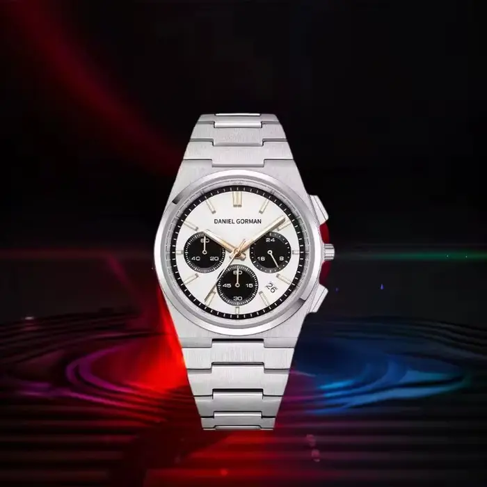 Montre chronographe en acier inoxydable en gros