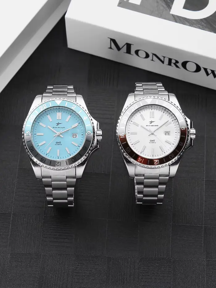 Montre classique pour homme avec mouvement à quartz