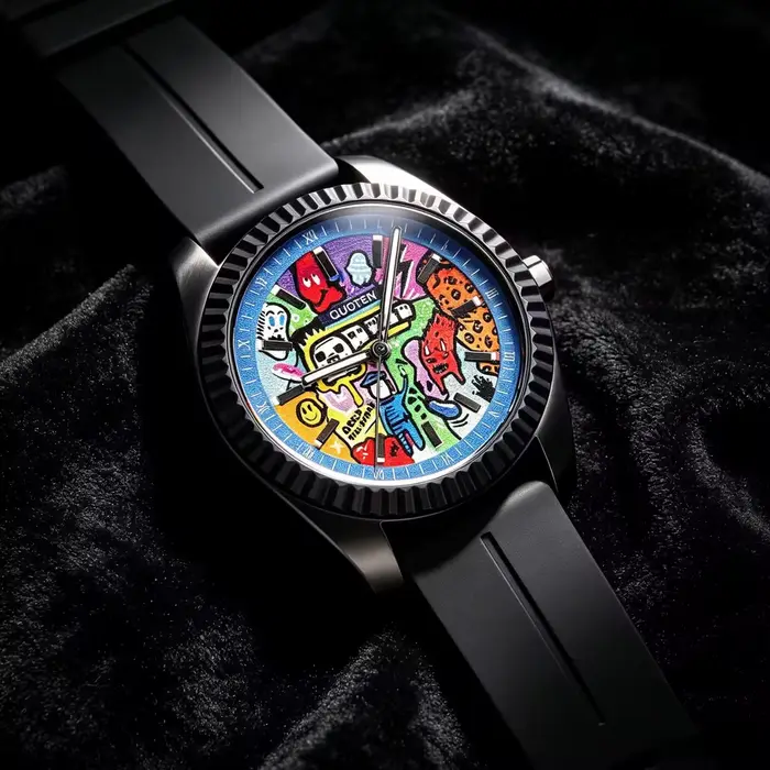 Montre homme à quartz style urbain rétro abstrait certifiée CE pour hommes occasions spéciales