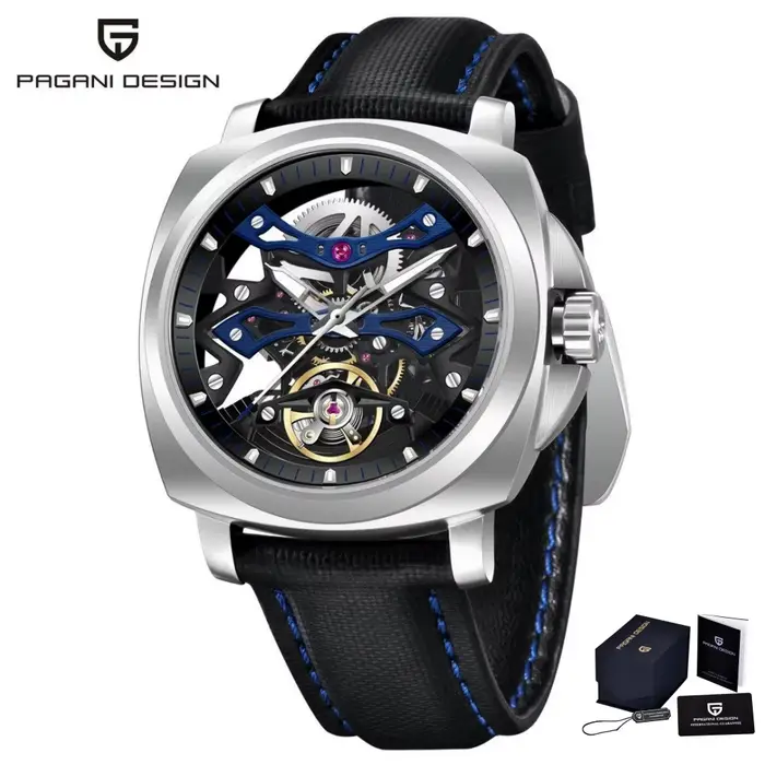 Montre mécanique automatique pour homme PAGANI DESIGN YS017, cadran créatif, tourbillon, verre saphi