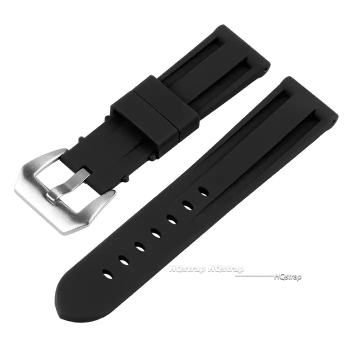 Bracelet de montre en caoutchouc pour Panerai, 20mm 22mm 24mm 26mm, en Silicone souple, pour hommes