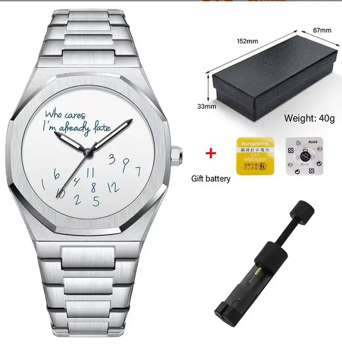 Mode luxueux exquis élégant montre pour hommes classique affaires décontracté arabe numérique bande