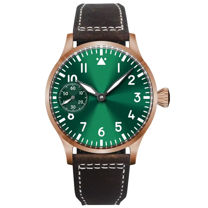 CORGEUT – montre mécanique de pilote pour hommes, 42mm, Seagull ST3600 ST3601, remontage manuel, cri