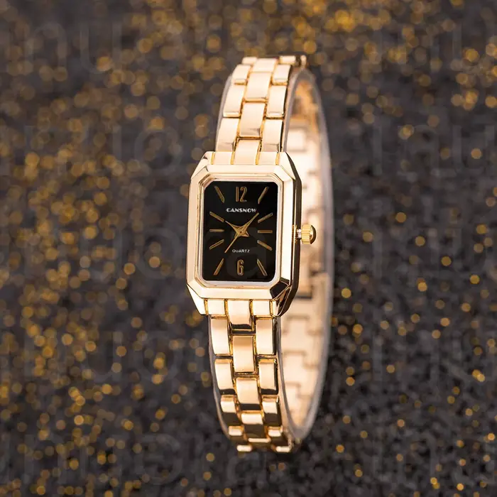 Montres carrées à la mode pour femmes, marque de luxe, à Quartz, bracelet en alliage, robe élégante,