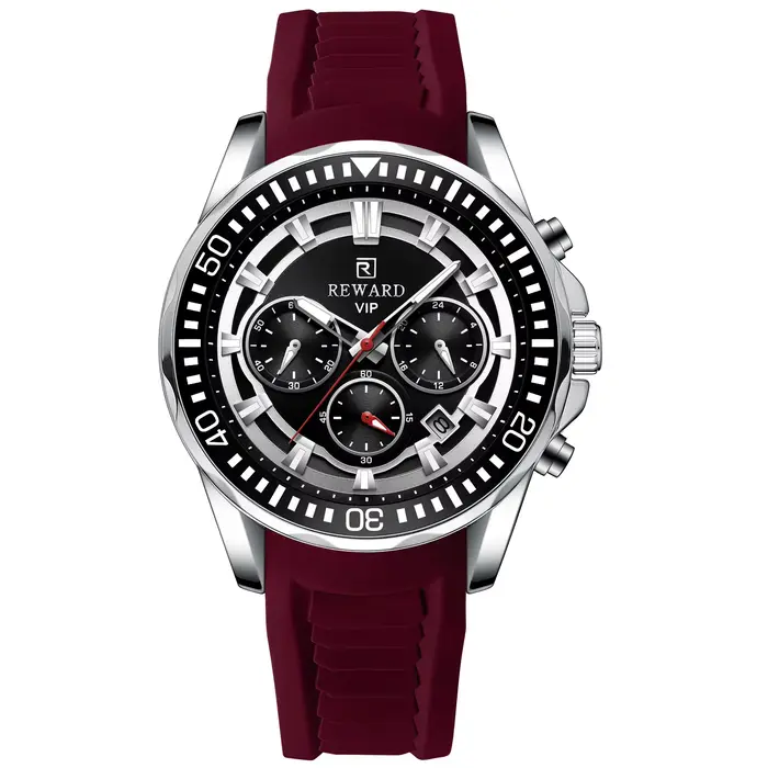 Montre homme à six aiguilles avec affichage numérique et analogique multifonctionnelle élégante et décontractée pour homme occasions spéciales