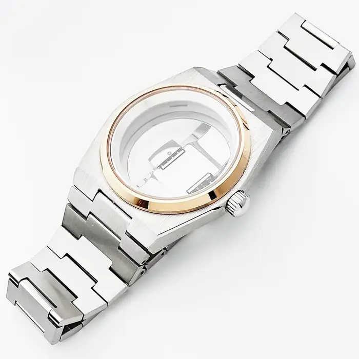 PRX NH35 40mm boîtier de montre cannelé lunette lisse ajustement 28.5 et 31.8mm cadran pour Tissot NH35/36/38 mouvement automatique saphir Mod pièces