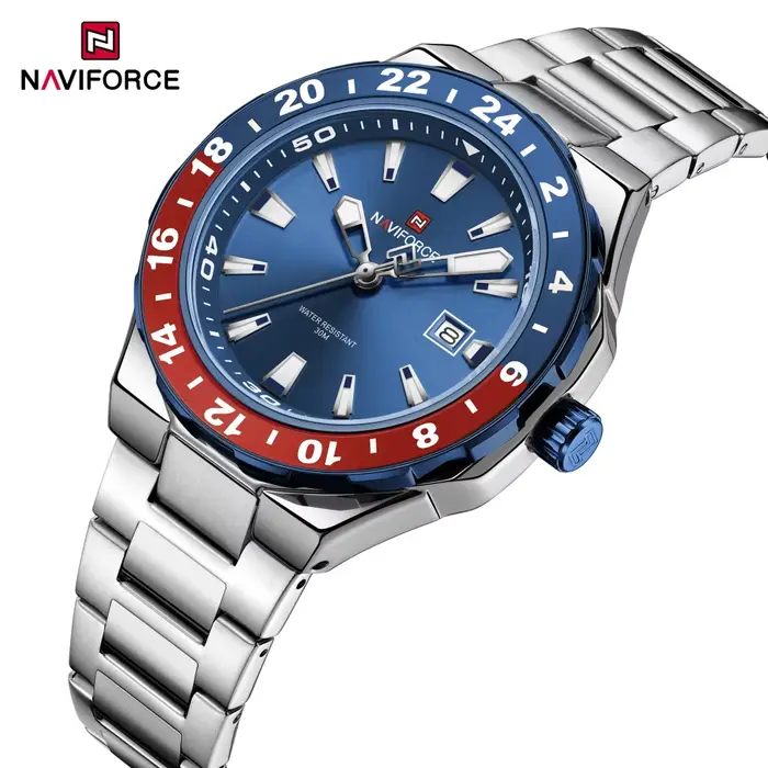 NAVIFOCE montres d'affaires de luxe pour hommes sport étanche horloge à Quartz