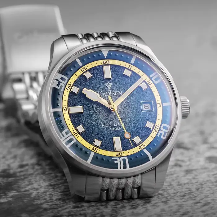 Cadisen 2026 Nouvelle Montre Mécanique pour Homme en Acier Inoxydable avec Mouvement 8215 Étanche 10 ATM Luminescente Marque de Luxe Haut de Gamme