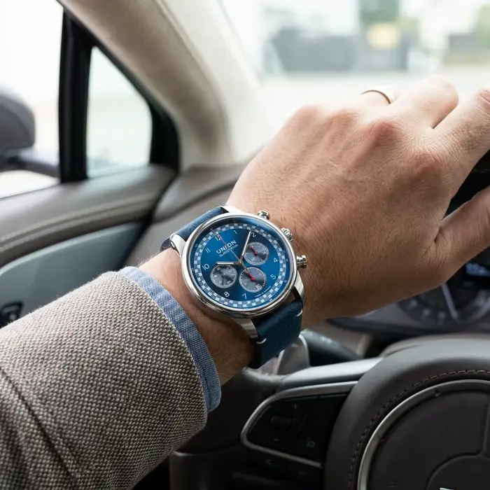 Montre chronographe automatique Union Glashutte SA
