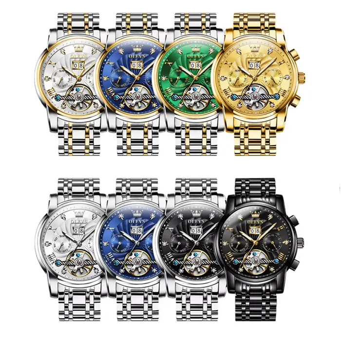 OLEVS 9910 montre pour hommes marque de luxe originale étanche lumineux automatique