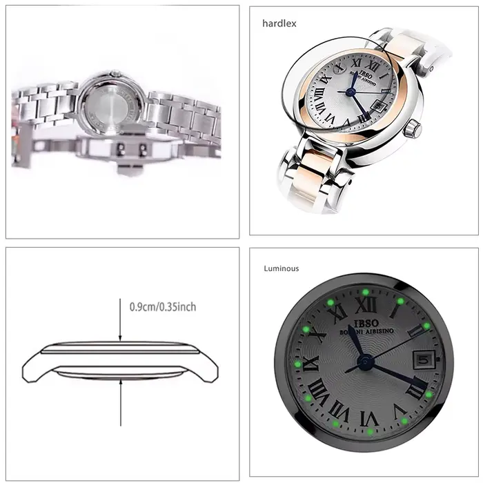 Montre-bracelet en acier inoxydable pour femme