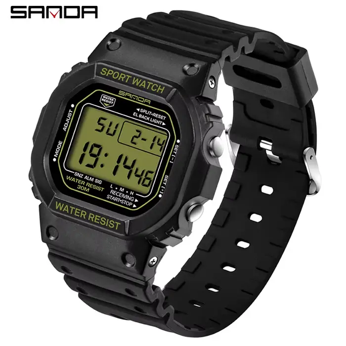 Montre numérique SANDA2025 329 pour hommes