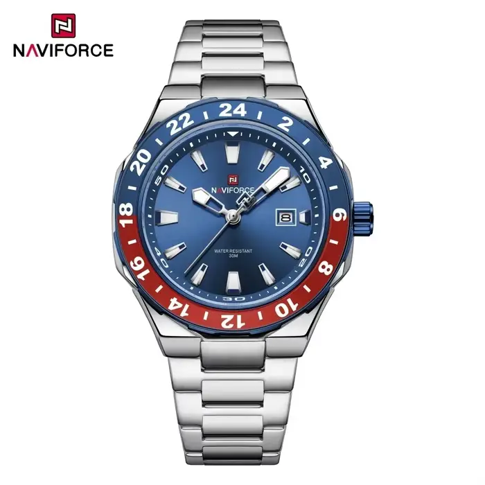 NAVIFOCE montres d'affaires de luxe pour hommes sport étanche horloge à Quartz hommes militaire brac