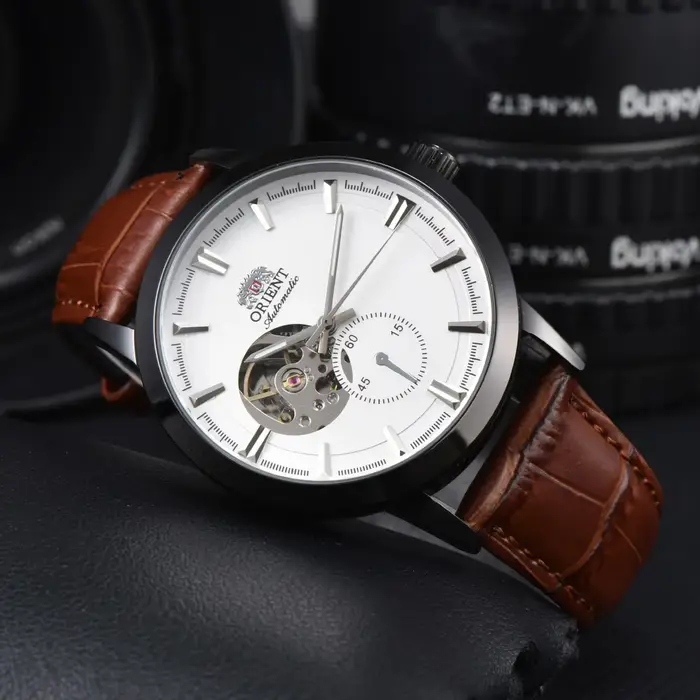 Montres Orient DFDG Sport Automatiques Mécaniques Fonctionnalités Complètes Heure Mondiale Étanches Squelettisées
