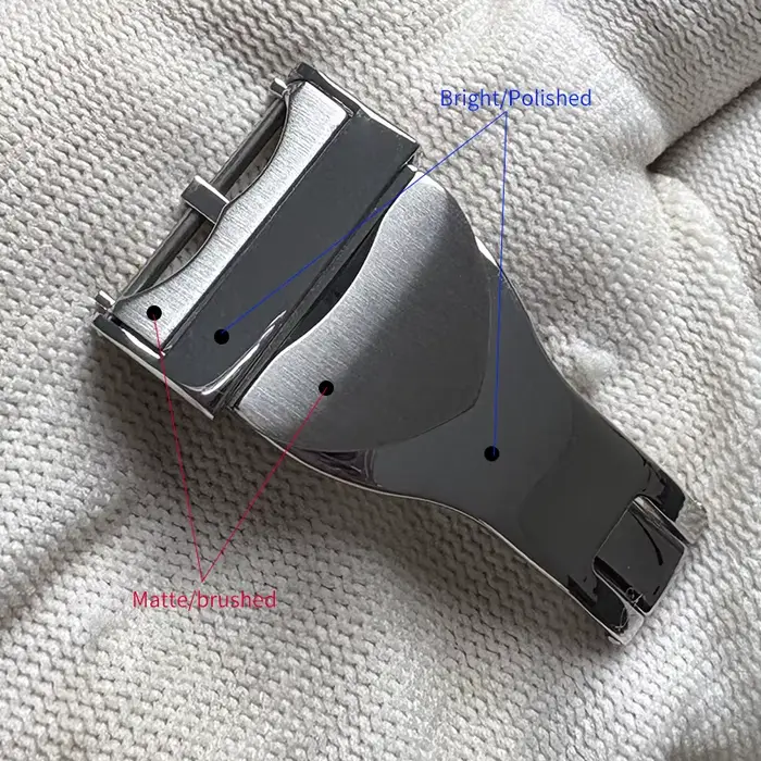 Fermoir de bracelet de montre 18mm pour bracelet Tudor, boucle pliante en acier inoxydable massif 31