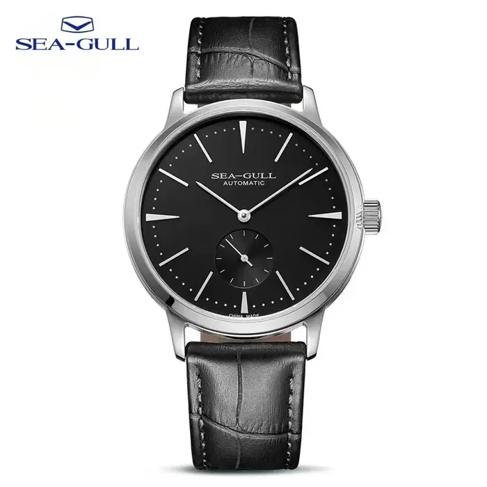 Montre Seagull 6075 mécanique pour homme élégante style business décontracté résistante à l'eau pour hommes occassions multiples