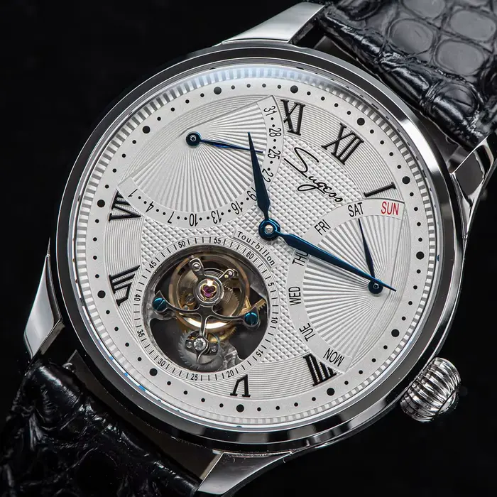 Montres-bracelets pour hommes Sugess Tourbillon