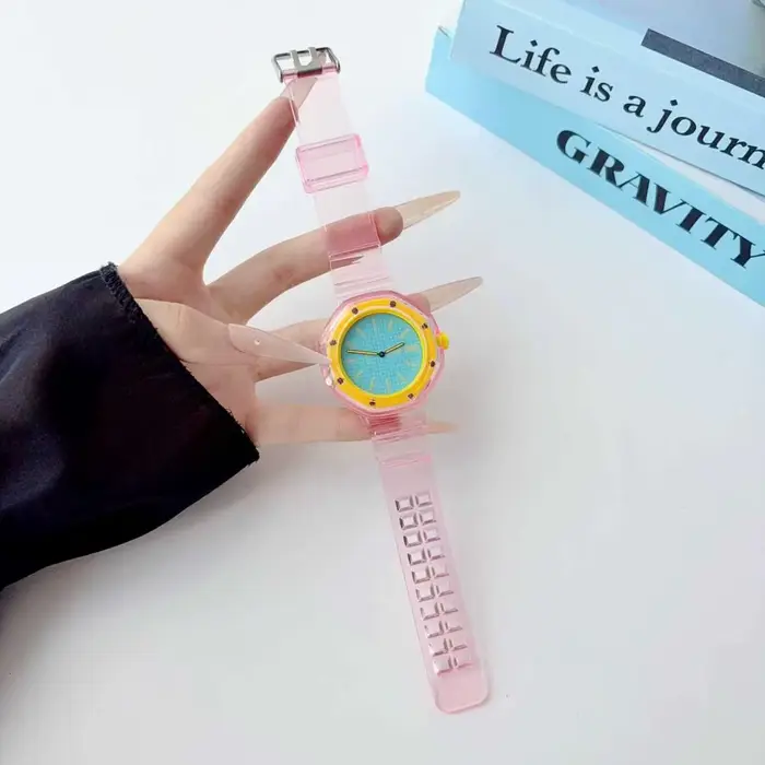 Bracelet transparent en Tpu + étui pour accessoires royal pop swatch
