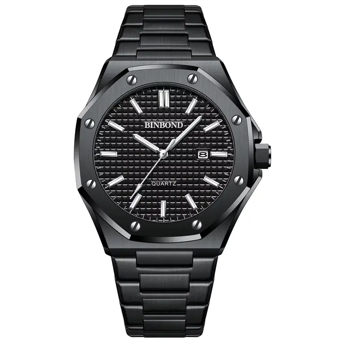 Montres-bracelets à quartz de luxe BINBOND, livraison gratuite, précises, lumineuses, étanches, avec