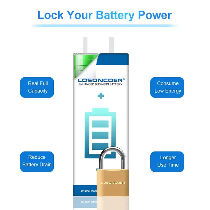 LOSONCOER 1500mAh TLp007A1 batterie de montre pour Alcatel VERIZON PALM PVG100