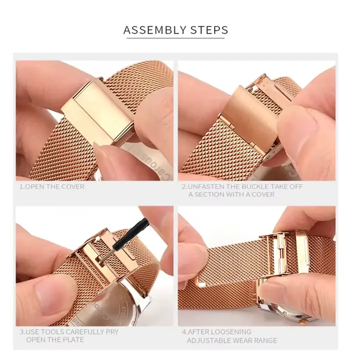 Bracelet en acier inoxydable de 22mm