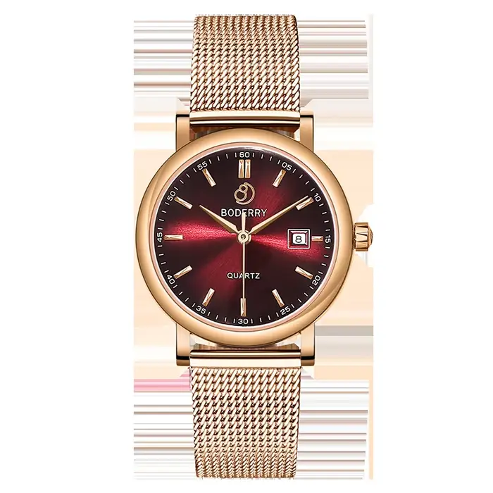 Boderry-Montre-bracelet à quartz suisse pour femme