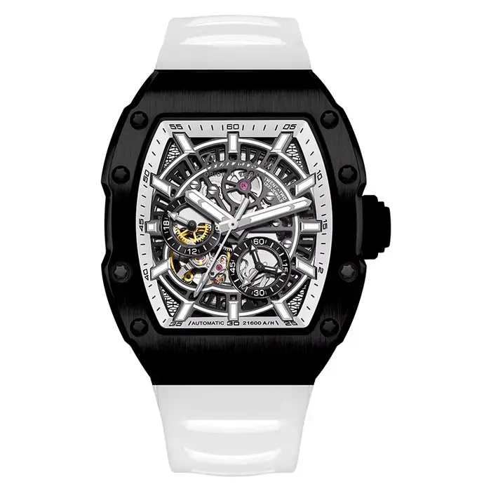 BRUBOSES-montre mécanique pour hommes avec cristal saphir, boîtier en acier inoxydable 316L, montre