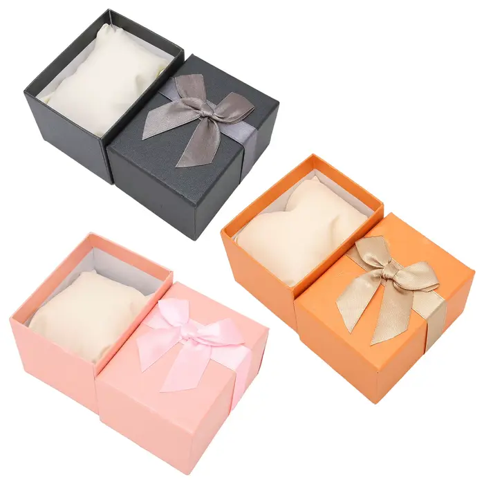 Boîte de rangement de montre à nœud papillon élégante pour homme et femme occasions spéciales cadeau Noël anniversaire voyage protection montre