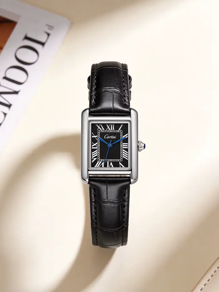 Montre à Quartz rectangulaire pour femmes et filles