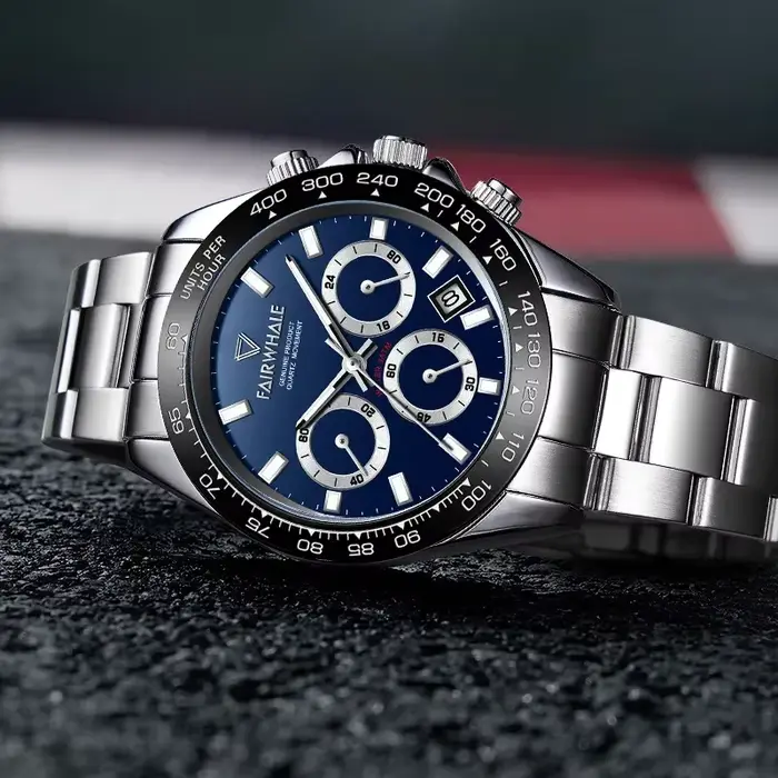 Montre sport à quartz unisexe avec agate lumineuse pour homme occasions spéciales décontractées et sportives