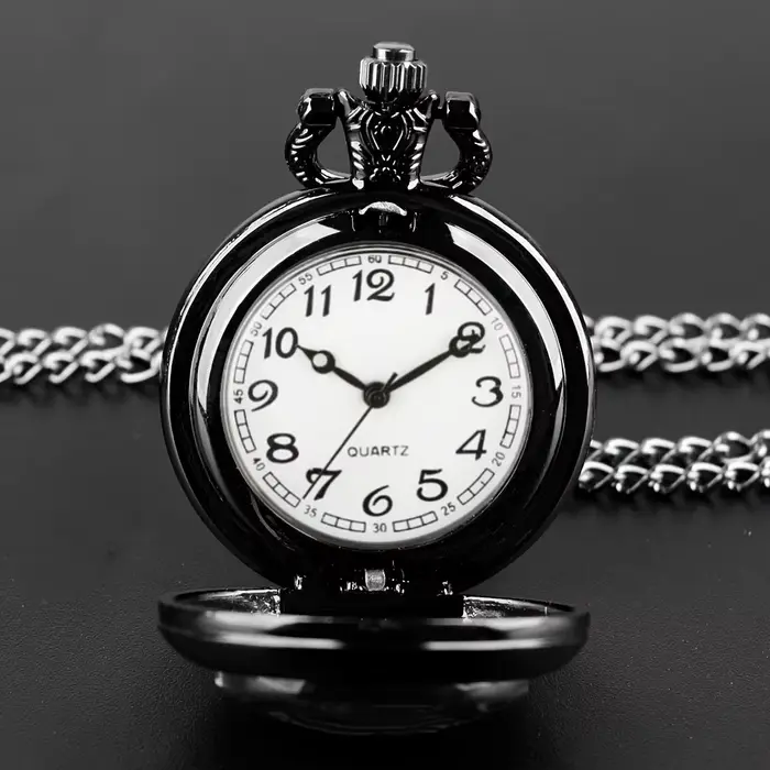 Montre de poche à mouvement à Quartz Rose violet