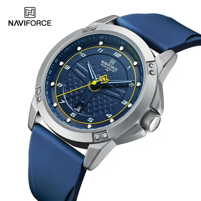 NAVIFORCE montre-bracelet à Quartz décontractée mode étanche montres pour hommes Sport bracelet en S