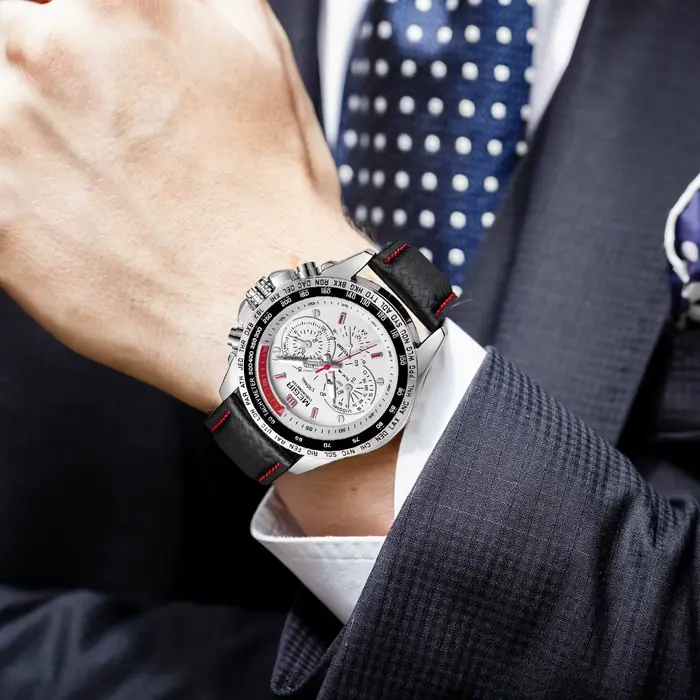 MEGIR Nouvelle montre à quartz multifonctionnelle pour homme