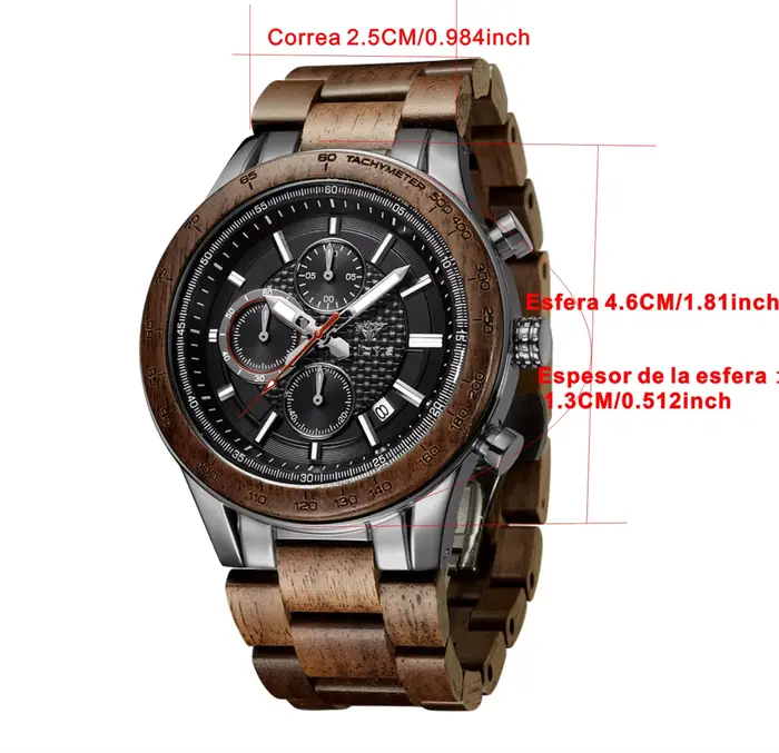 Vicvs offre spéciale montre pour hommes calendrier chronographe