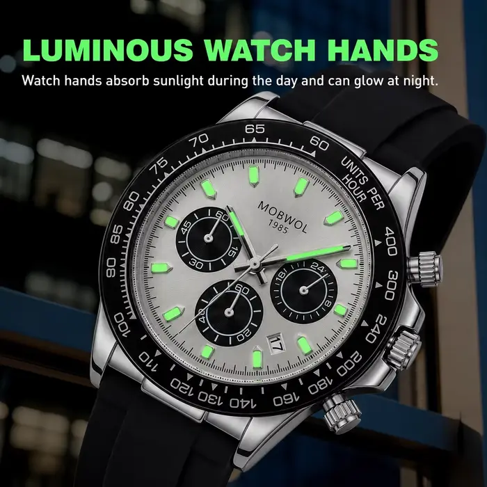 Montre à quartz pour homme MOBWOL de luxe