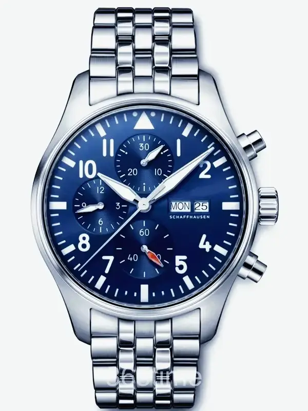 Montres mécaniques de pilote Le Petit Prince 43 mm Premium 2026 et bracelet en cuir robuste bleu-marron rétro sport lumineux décontracté