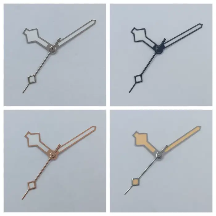 Aiguilles de montre en argent