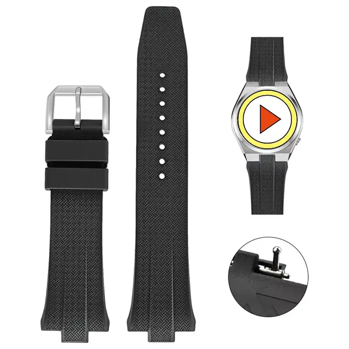 Bracelet de montre en caoutchouc fluoré FKM avancé, 9mm, pour Citizen TSUYOSA Collection NJ0150 NJ01